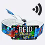 Bracelets RFID en tissu avec smartcard 