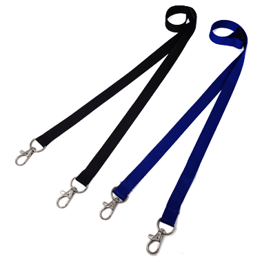 Lanyard Bleu Marine Pour Badge Et Clés - Porte-carte Avec Mousqueton Et Poche En Polycarbonate