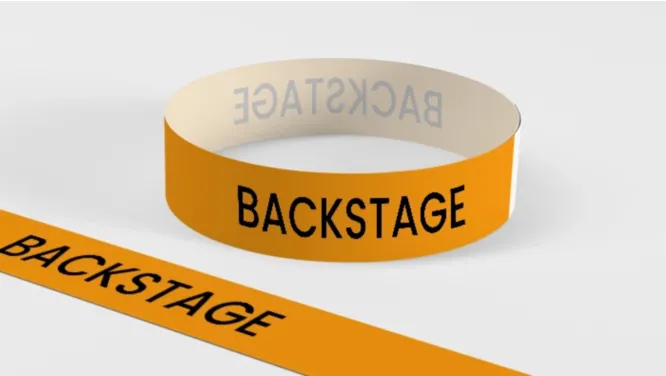 Bracelet papier Tyvek Backstage